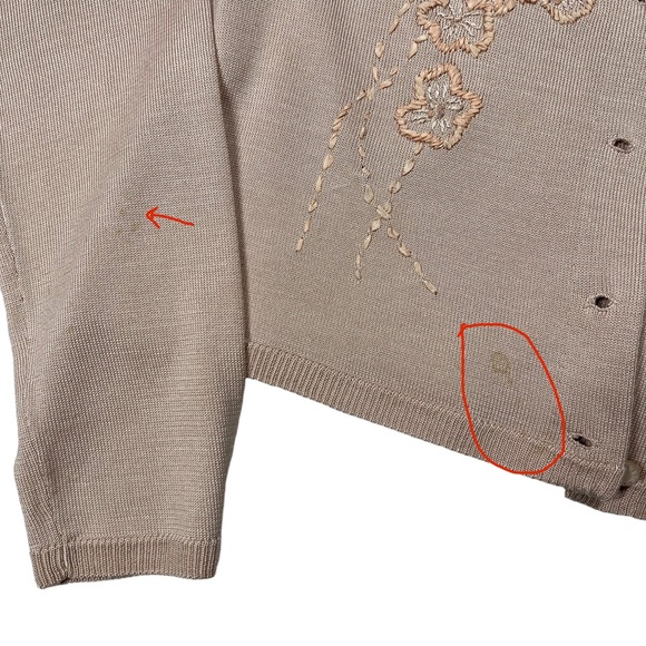 Vintage Collette Dinnigan 100% Silk Beaded Tank and Cardigan Matching Set - Picture 10 of 10